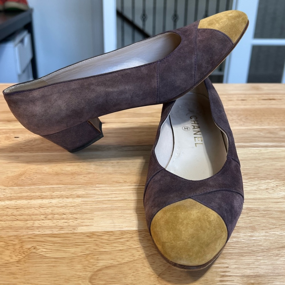 Vintage Suede Chanel Heels